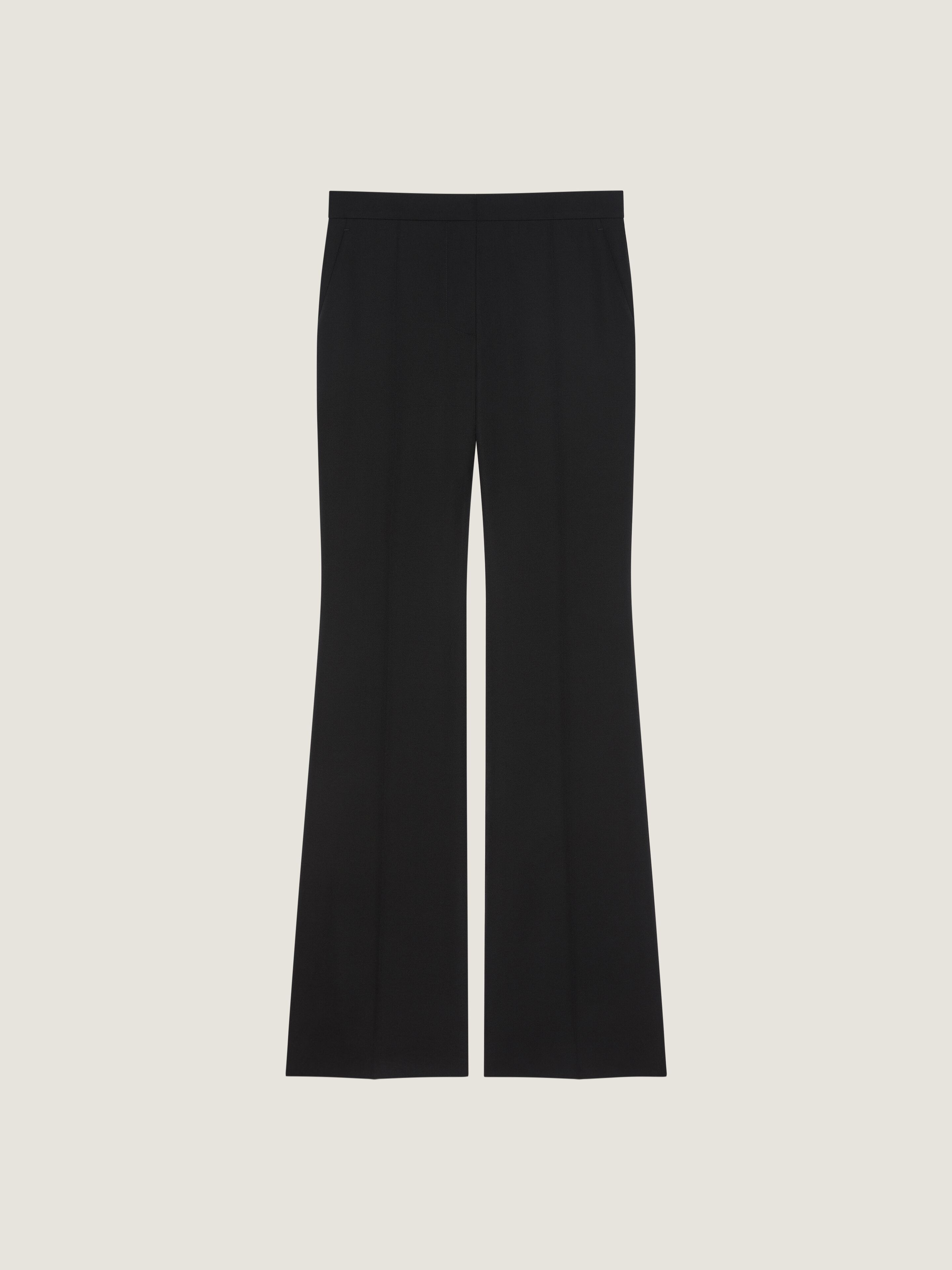 Bootcut tailored pants in wool